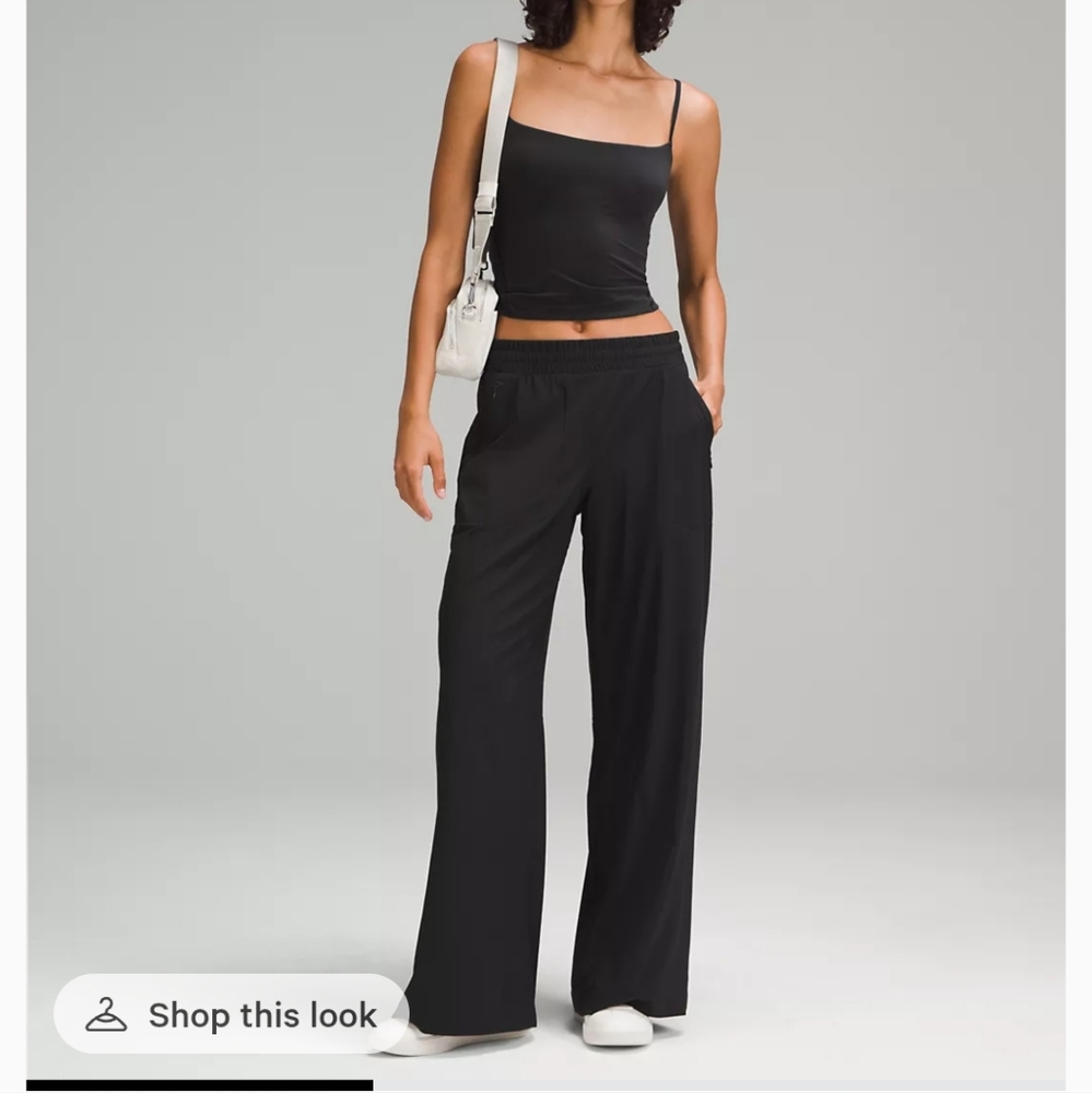 Black Swift Mid-rise Wide Leg Pant lululemon athletica
